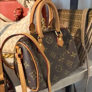 Chic Brown Monogram Mini Bag